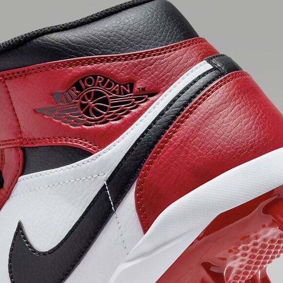 Air Jordan 1 High Retro MCS Chicago Red White Black Baseball Cleats Mens 13 main image 8